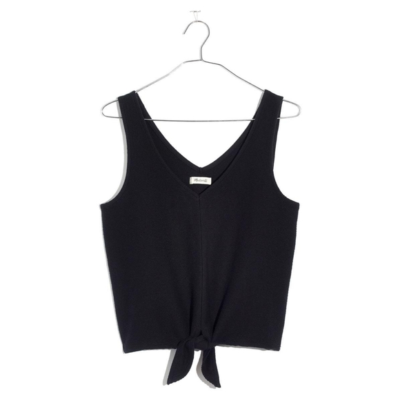 Madewell Texture & Thread Tie-Front Tank Top - Picture 1 of 8